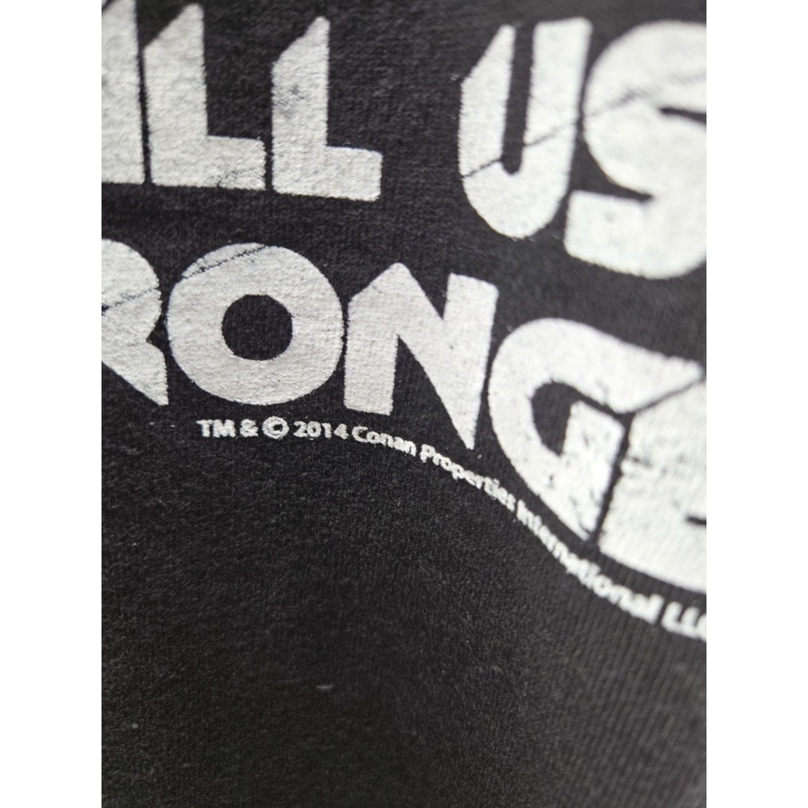 Barbarian Conan Barbarian Does Not Kill Makes Us Stronger Mens Shirt Schwarzenegger 3XL Black Cotton Jersey Logo Graphic Print Crew Neck T-Shirt Adult Mens Size US XXL / EU 58 / 5 - 4 Thumbnail
