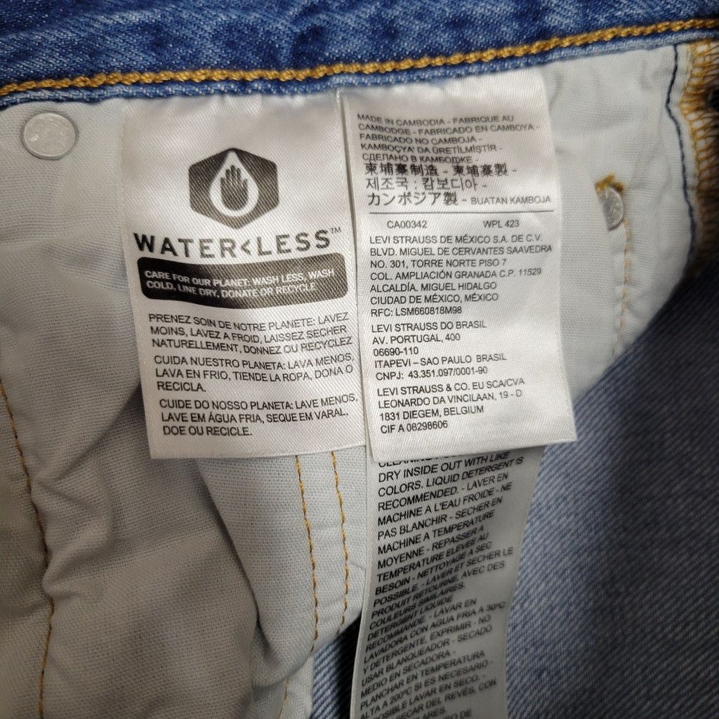Levi's Levi's Premium Quality Clothing Blue Straight Button-Fly Men Size US 29 - 10 Thumbnail