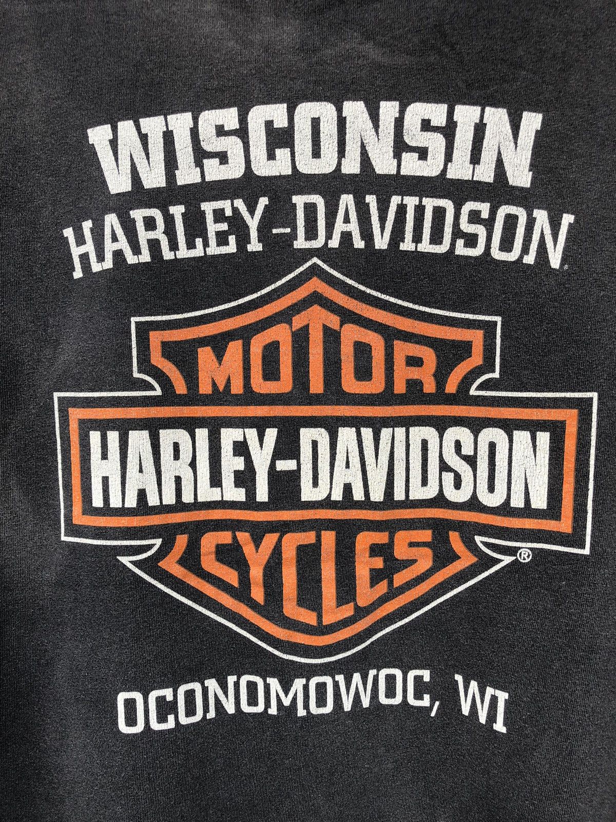 Harley Davidson 🔥Vintage Sunfaded Y2K🔥Wisconsin Harley Davidson Longsleeve Size US M / EU 48-50 / 2 - 4 Thumbnail