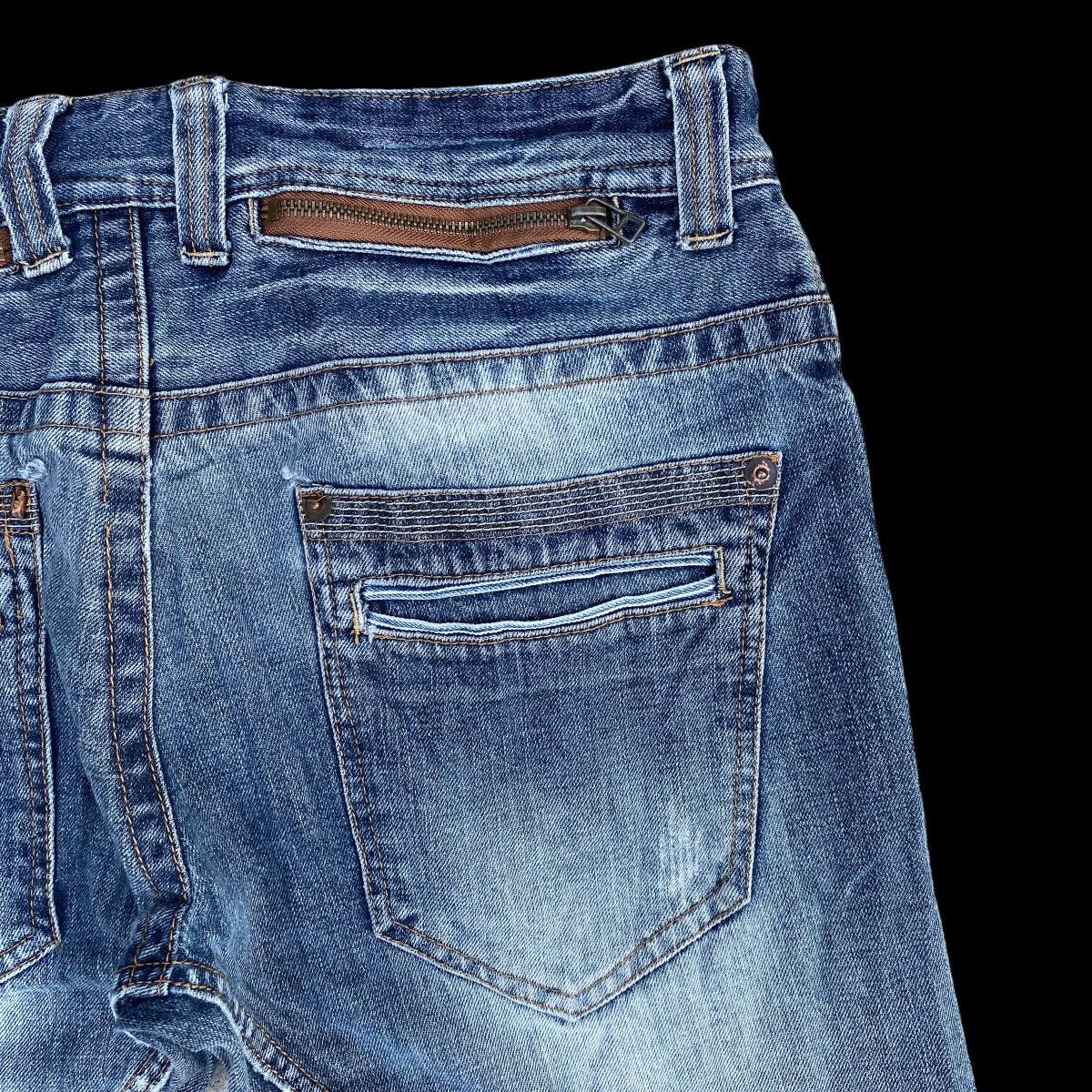 Japanese Brand Multi Pocket Made In Heaven Bondage Faded Blue Denim Jeans Size US 36 / EU 52 - 13 Thumbnail