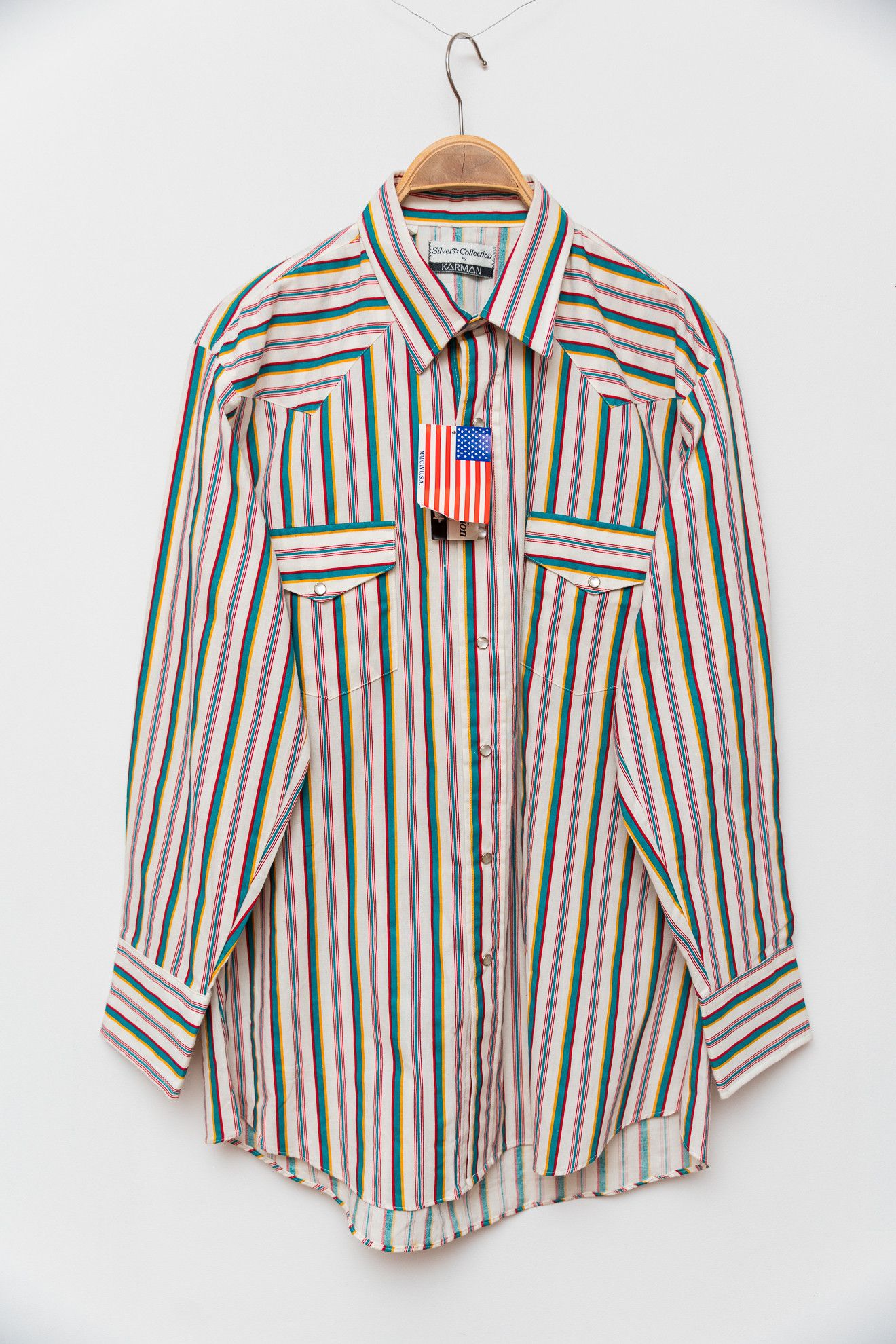 Other DEADSTOCK Vintage Karman Western Shirt Size US L / EU 52-54 / 3 - 1 Thumbnail