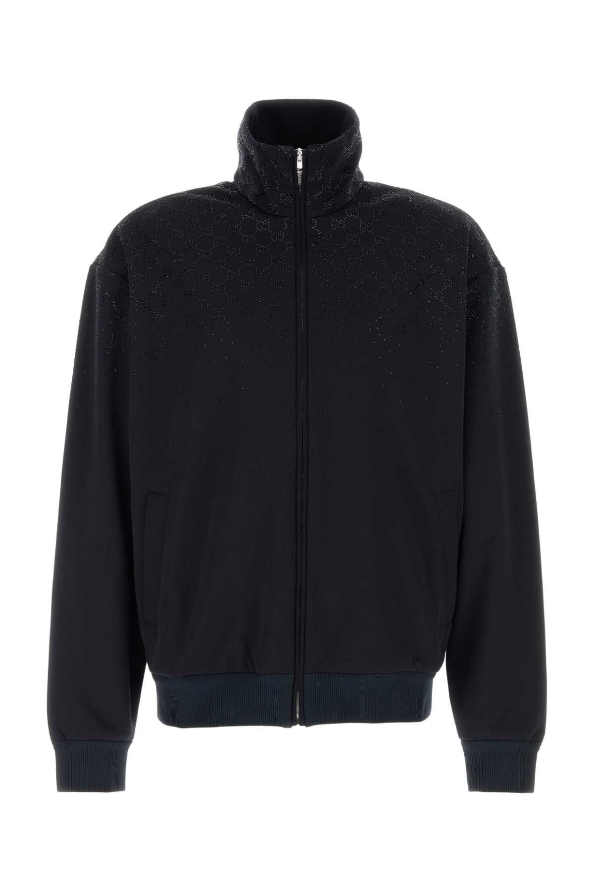 Gucci Midnight Blue Tech Jersey Sweatshirt Size US XL / EU 56 / 4 - 1 Thumbnail