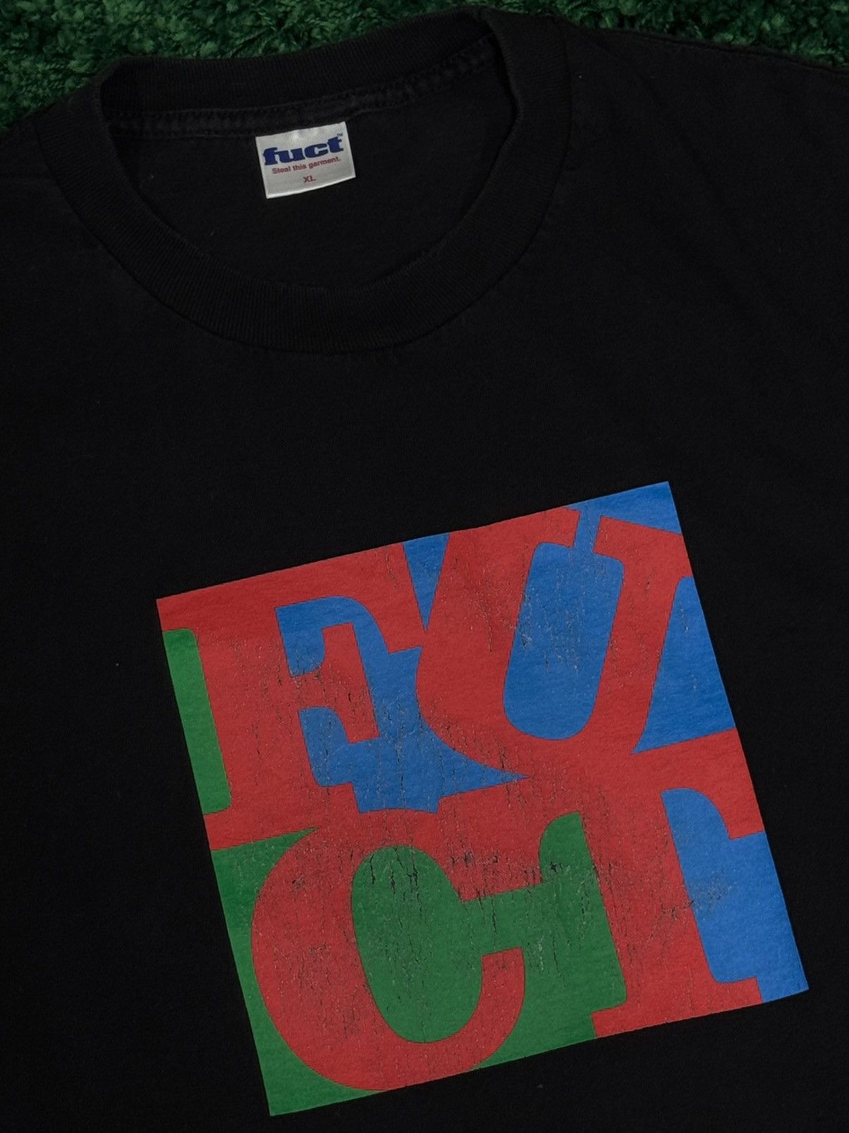 FUCT Vintage FUCT Love Robert Indiana Logo Flip Tee Black XL FTP Size US XL / EU 56 / 4 - 2 Thumbnail