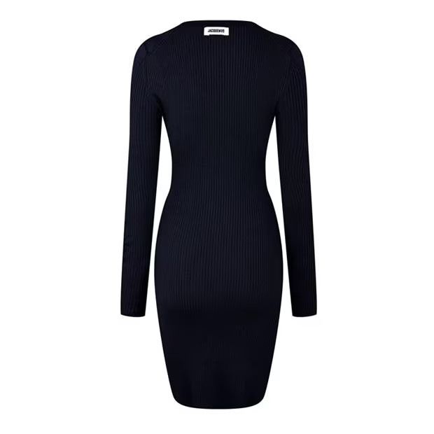 Jacquemus o1g2r1mq1024 Mini Dresses in Dark Navy Size S / US 4 / IT 40 - 2 Thumbnail