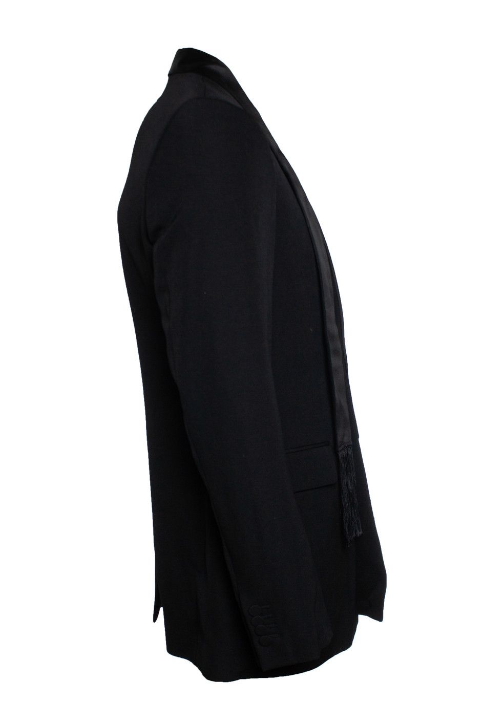 Givenchy Givenchy, Scarf lapel blazer in black Size 52R - 3 Thumbnail