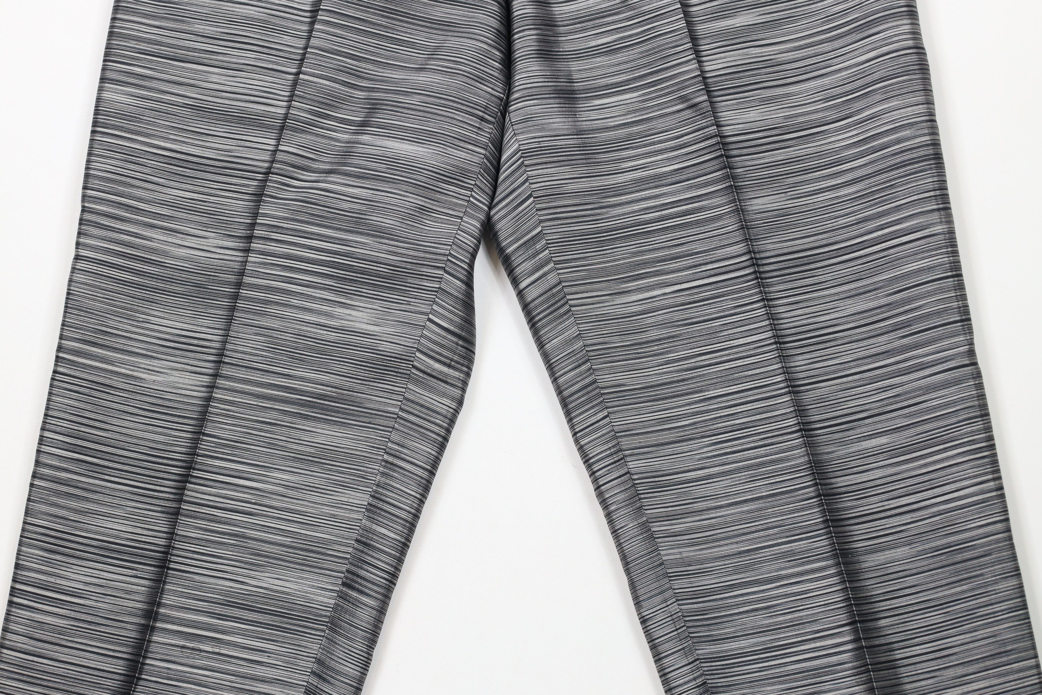 Vintage Vintage 90s Streetwear Silk Tapered Leg Suit Pants Gray Size 30" / US 8 / IT 44 - 3 Thumbnail