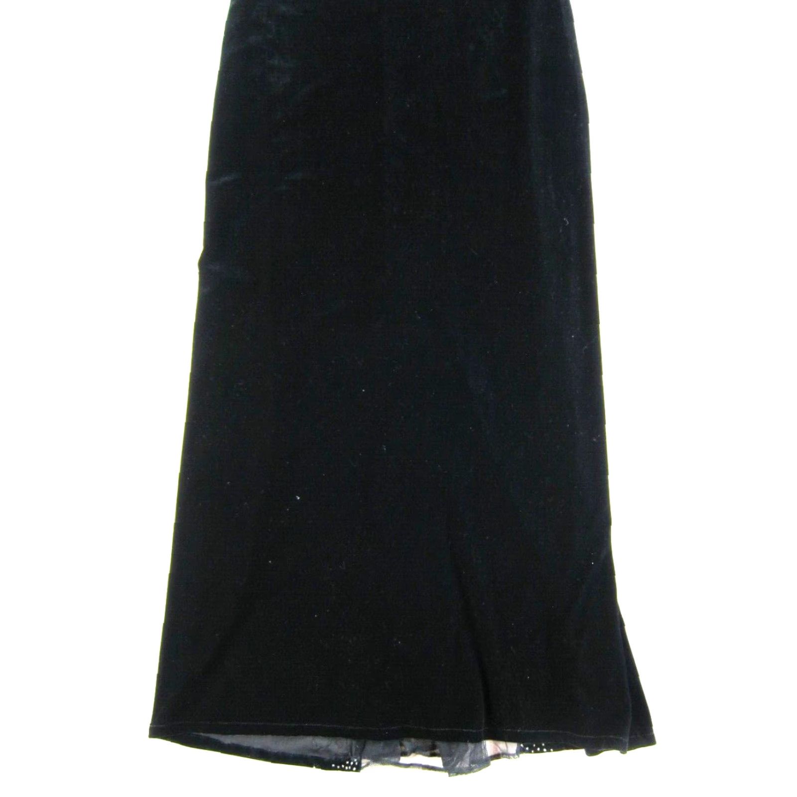Velvet Vtg 90s Prom Velvet Beaded Stretch Dress Dave & Johnny Laura Ryner Evening 7/8 Size M / US 6-8 / IT 42-44 - 6 Thumbnail