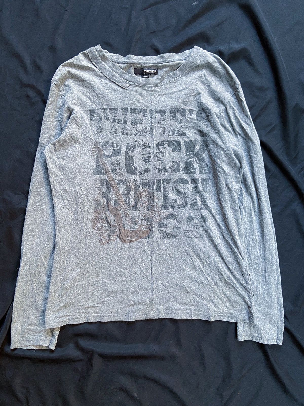 Japanese Brand THERES ROCK BRITISH LONG SLEEVE Size US L / EU 52-54 / 3 - 1 Thumbnail