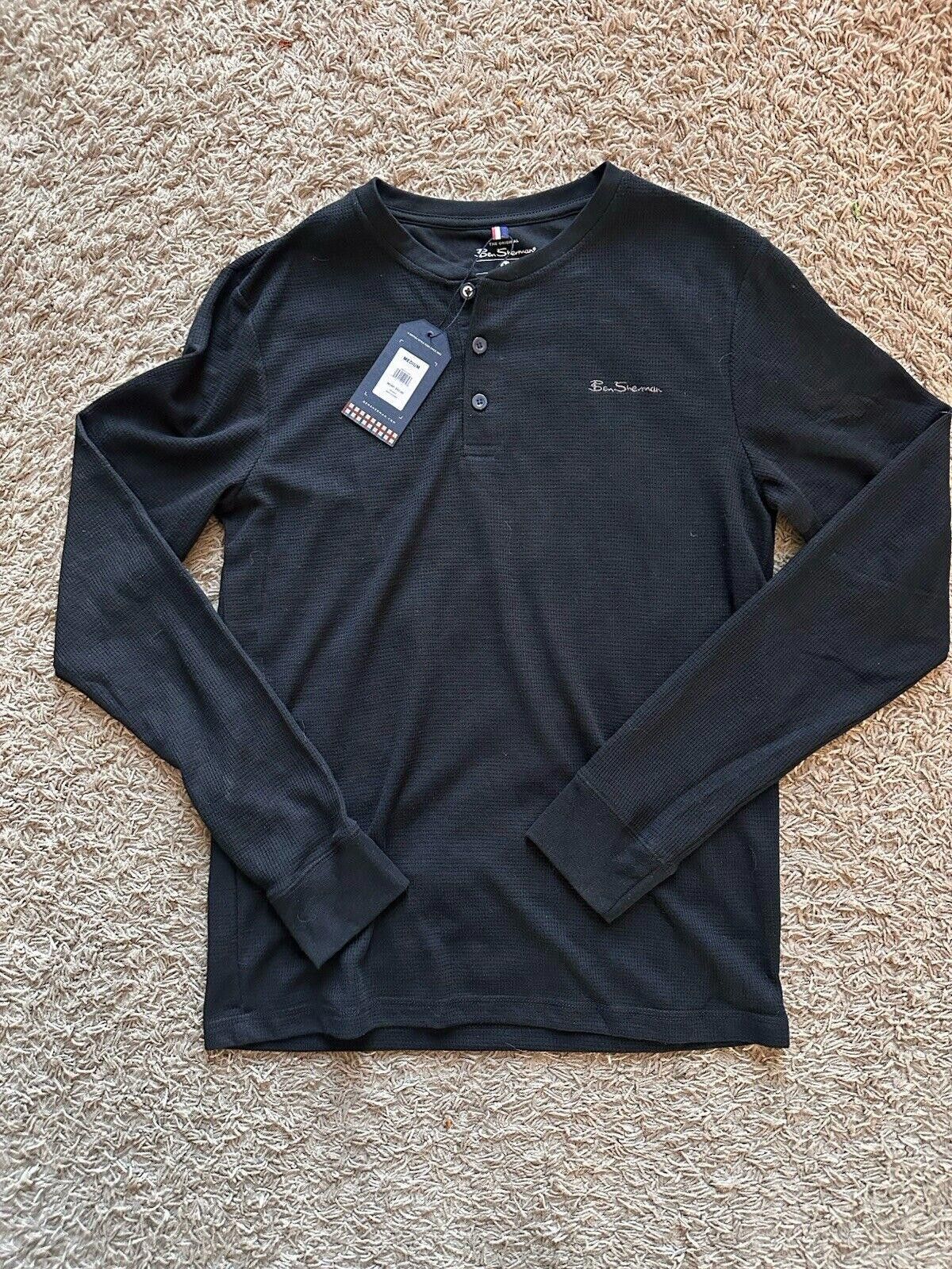 Ben Sherman BEN SHERMAN BLACK LONG SLEEVE LOUNGEWEAR TOP SIZE MEDIUM Size ONE SIZE - 1 Thumbnail
