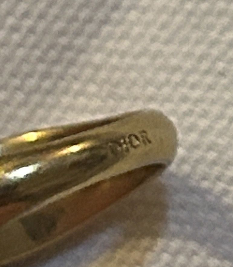 Dior Dior D-FUSION RING Gold-Finish Metal with White Resin Pearl Size ONE SIZE - 7 Thumbnail