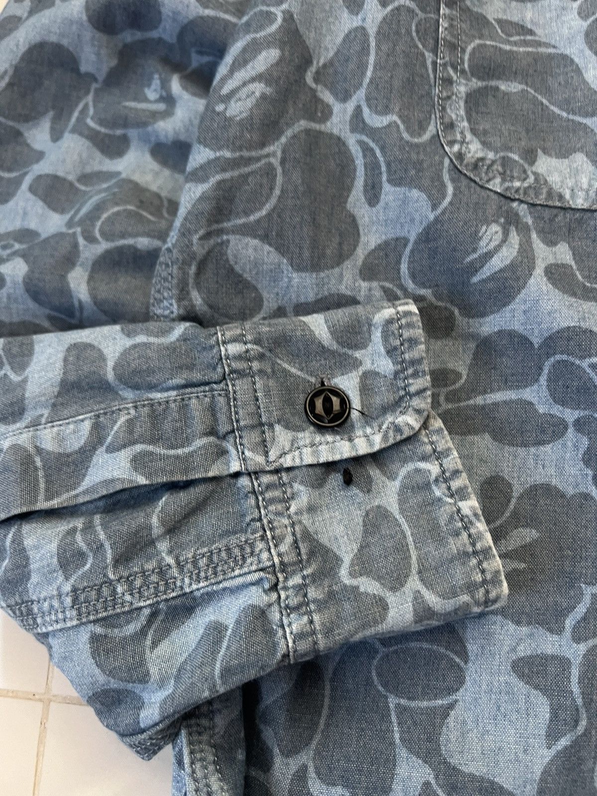 Bape BAPE BAPEAREL INDUSTRY RARE CAMO LONGSLEEVE SHIRT Size US M / EU 48-50 / 2 - 6 Thumbnail