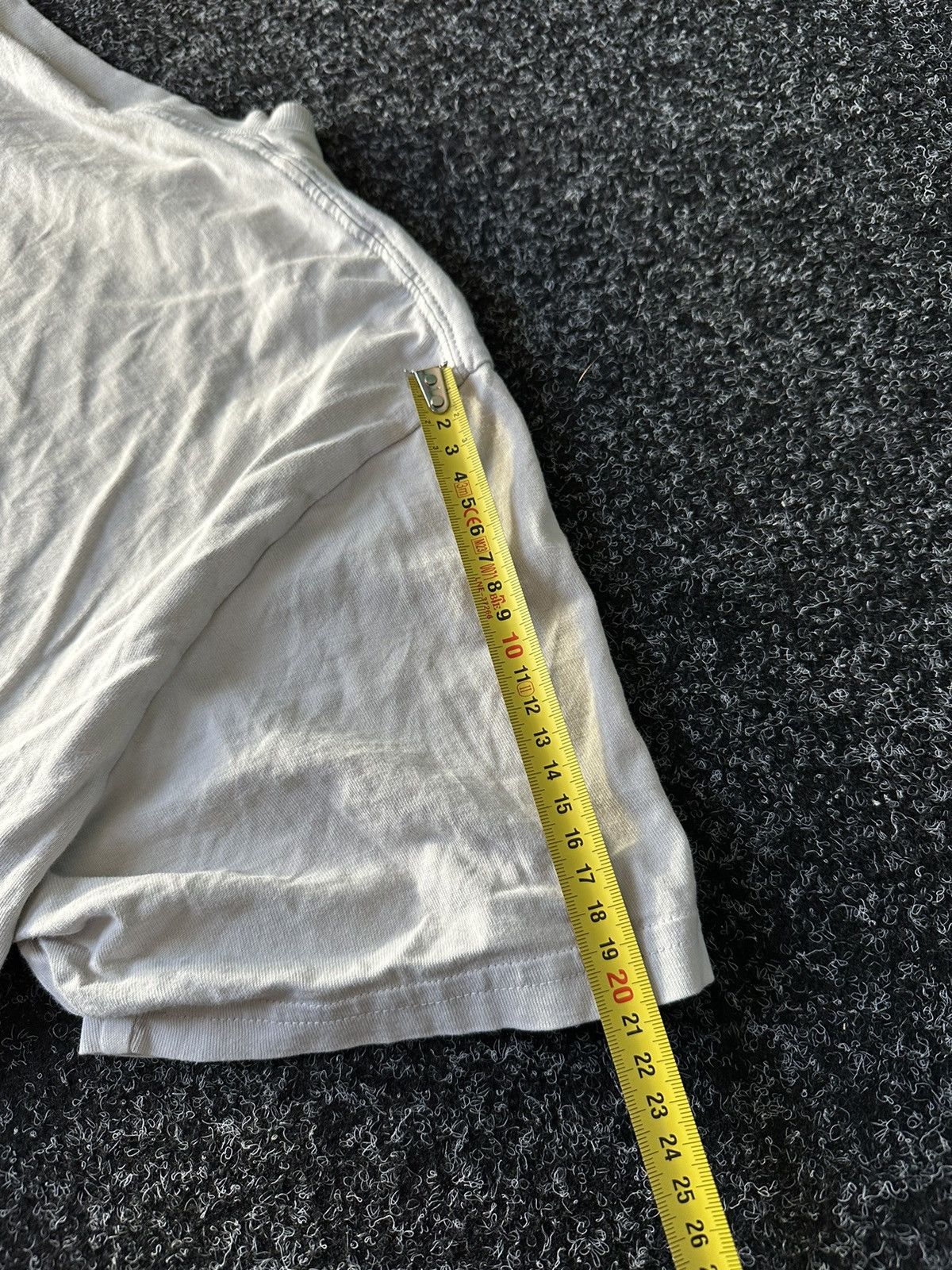 Carhartt × Vintage DISTRESSED CARHARTT BIG LOGO BEIGE TEE TRUE RAP WORKWEAR Y2K Size US L / EU 52-54 / 3 - 13 Thumbnail