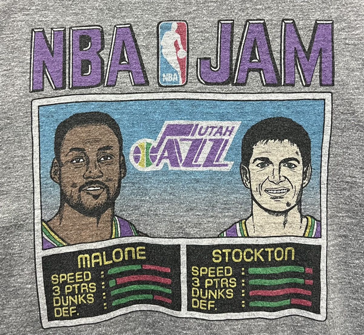 Homage × NBA × Vintage VINTAGE HOMAGE NBA JAM UTAH JAZZ SHIRT Size US L / EU 52-54 / 3 - 3 Thumbnail