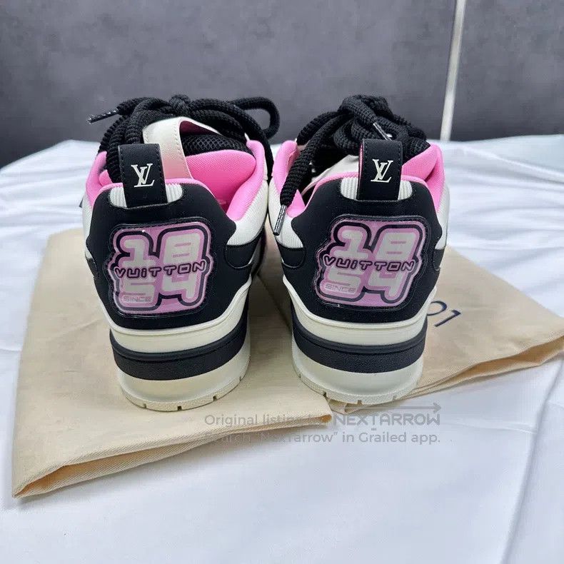 Louis Vuitton Louis Vuitton Skate's latest black and pink sneakers Size US 8 / EU 41 - 4 Thumbnail