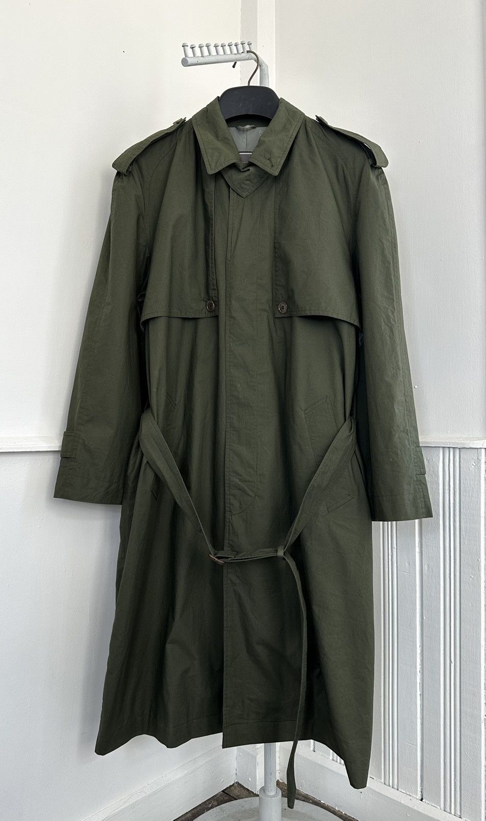 Christian Dior Monsieur Christian Dior Olive Green TrenchCoat Military Outerwear Size US L / EU 52-54 / 3 - 9 Thumbnail