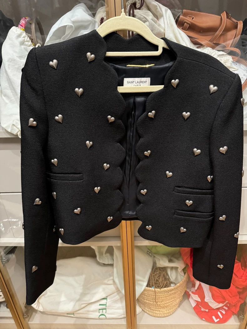 Saint Laurent Paris Black Love Jacket-2506