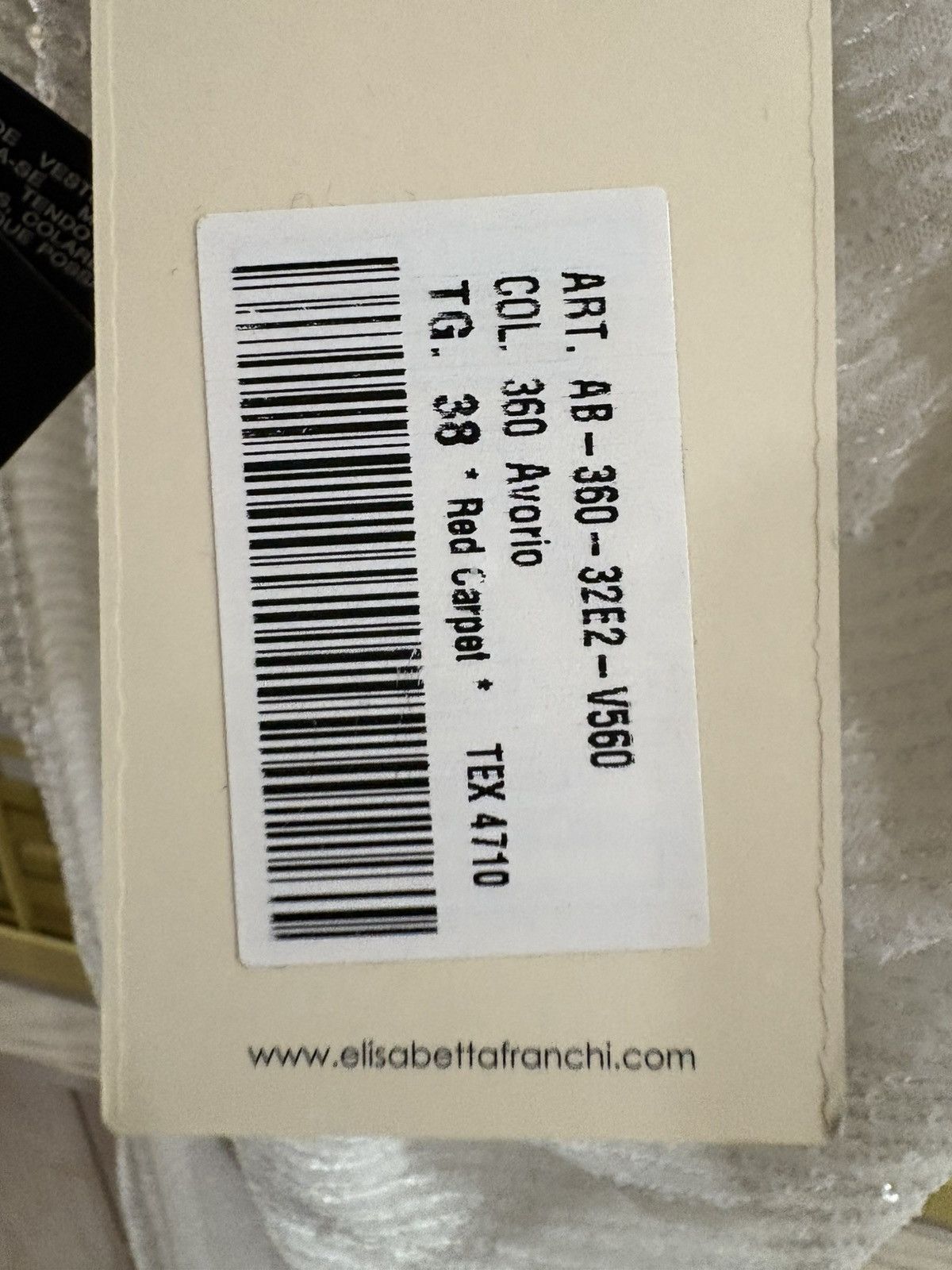Elisabetta Franchi Long white Elisabetta Franchi gown - sequins and side slit Size XS / US 0-2 / IT 36-38 - 15 Thumbnail