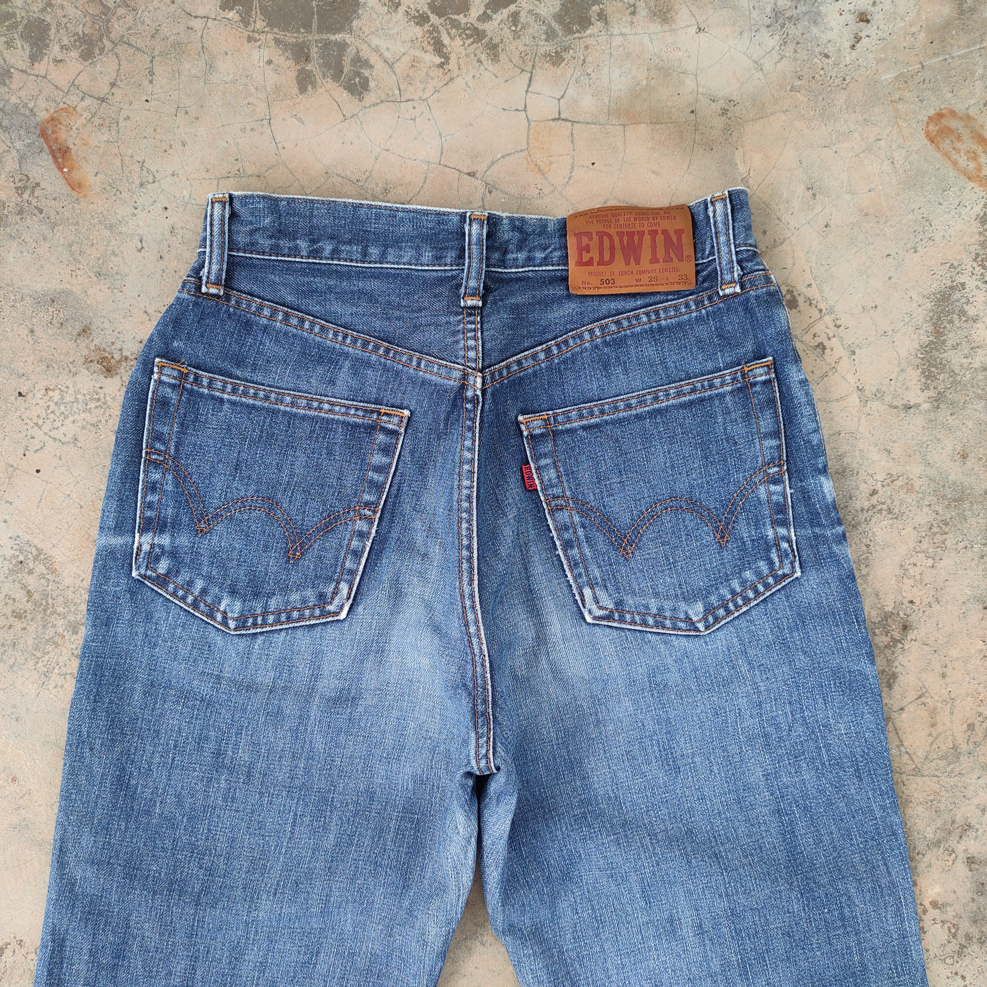 Edwin VINTAGE EDWIN 503 DISTRESSED JEANS DENIM PANTS Size US 28 / EU 44 - 9 Thumbnail