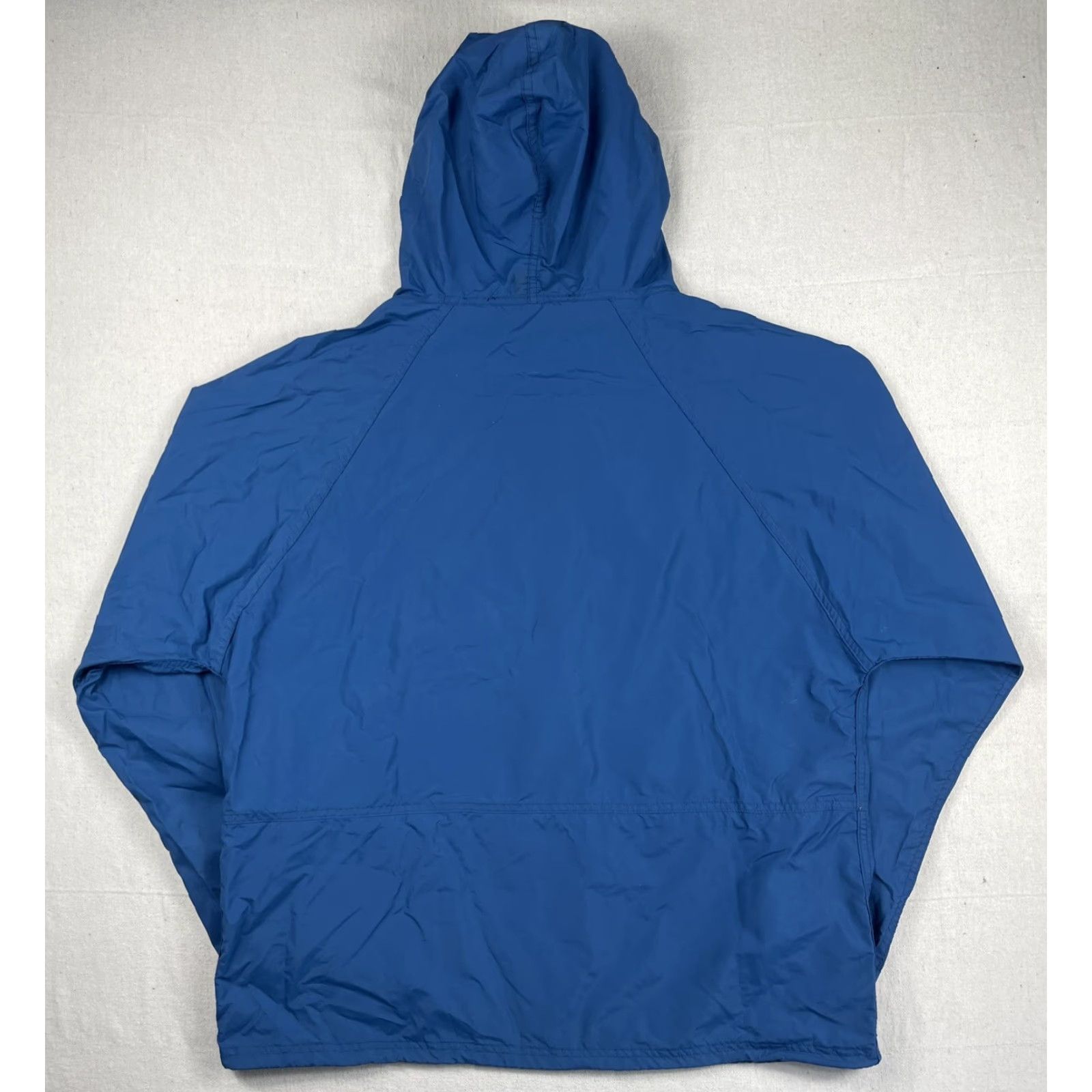 Vintage VINTAGE LL BEAN Windbreaker Jacket Hooded Anorak Mens L Blue Nylon 1/4 Zip All Seasons USA 90s Mens Size US L / EU 52-54 / 3 - 3 Thumbnail