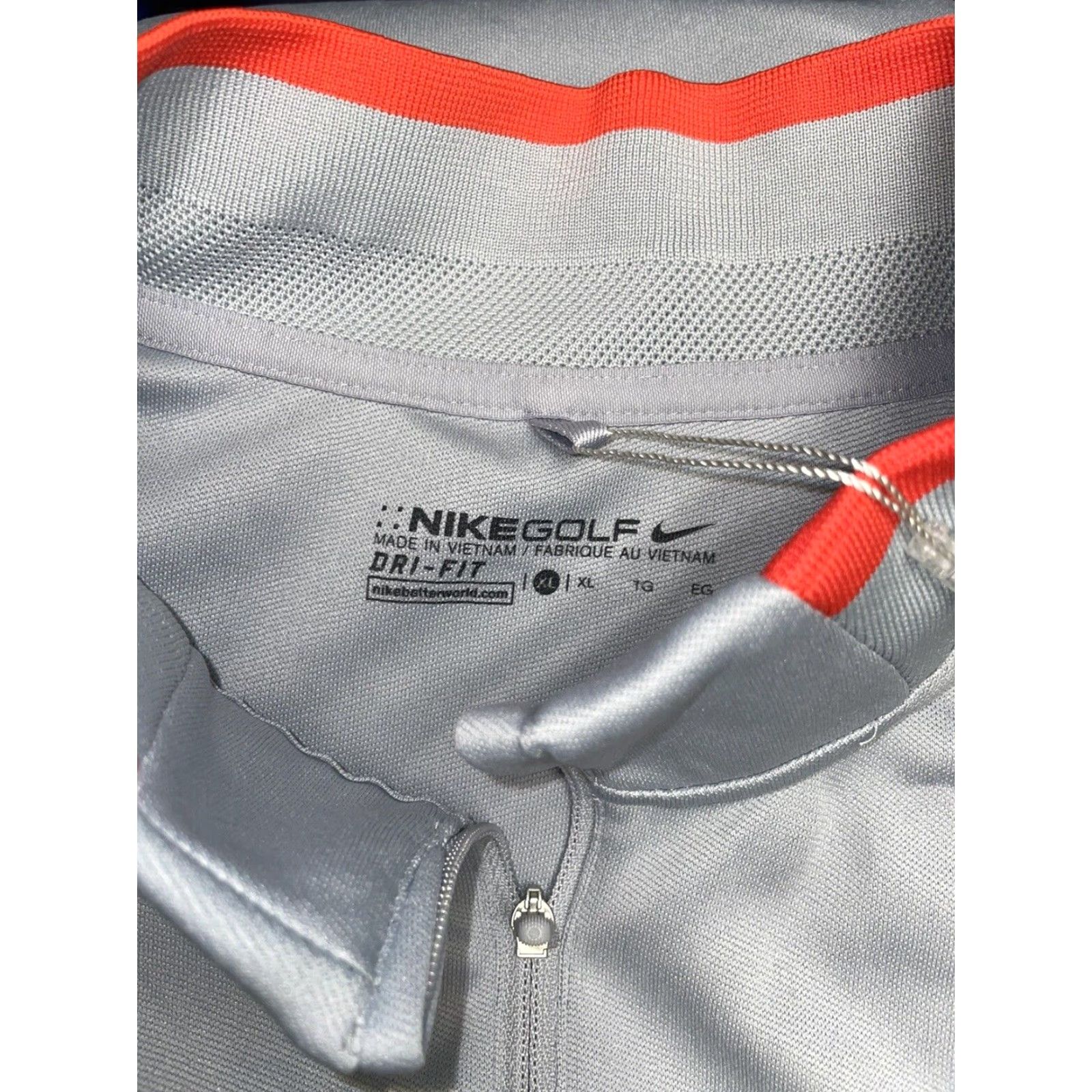 Nike Nike Golf Dri-Fit Men's XL Gray Half Zip Pullover Activewear Golf Size US XL / EU 56 / 4 - 6 Thumbnail