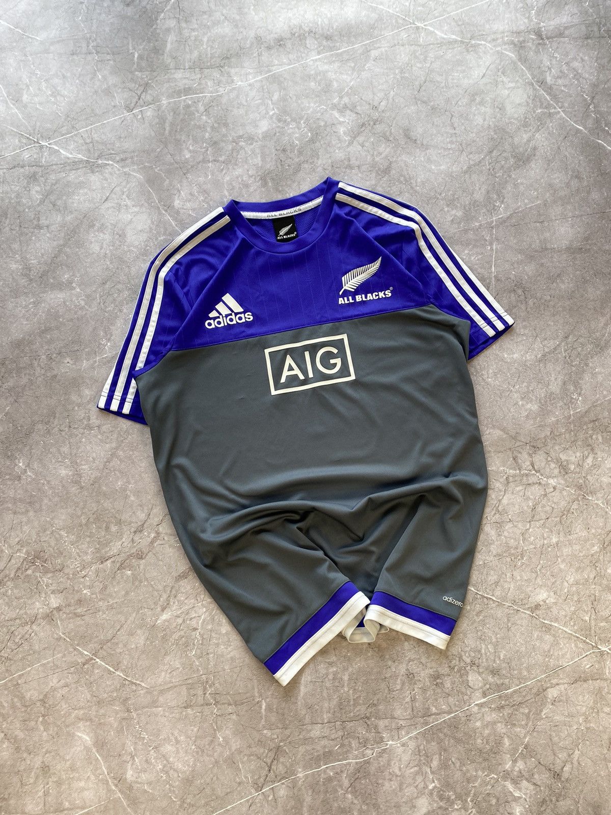 Adidas × Vintage Adidas Rugby All Blacks New Zealand Team Rugby AIG Jersey Size US M / EU 48-50 / 2 - 1 Thumbnail