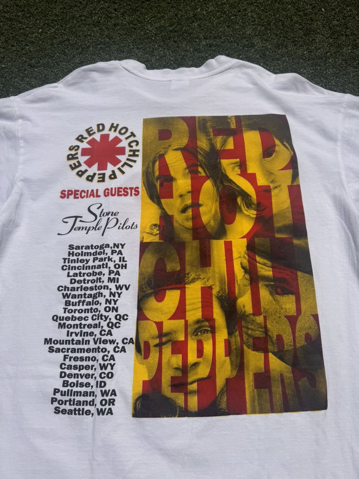 RED HOT CHILI PEPPERS 1996 ヴィンテージT Vintage 1996 Red Hot Chili Peppers World Black Men All size