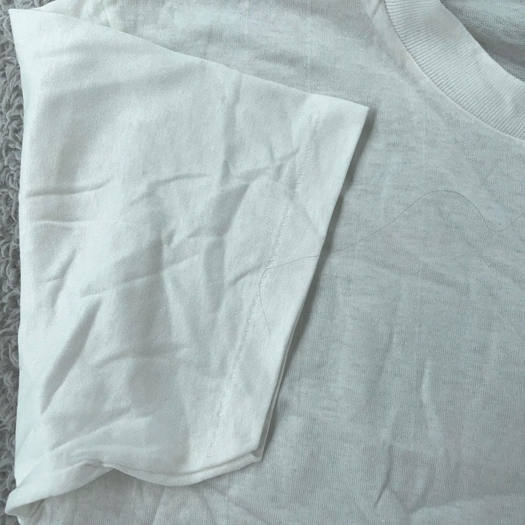 Hanes VINTAGE Hanes Blank White T-Shirt Mens S Crewneck Short Sleeve Cotton Basic Size US S / EU 44-46 / 1 - 3 Thumbnail