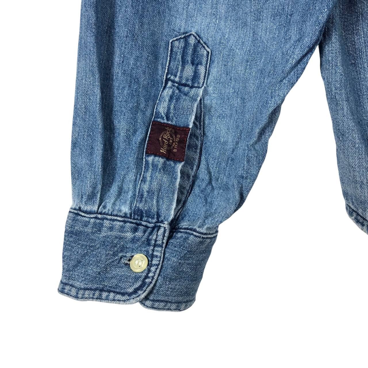 Hard Rock Cafe Vintage Hard Rock Cafe Denim Shirt Size XL / US 12-14 / IT 48-50 - 7 Thumbnail