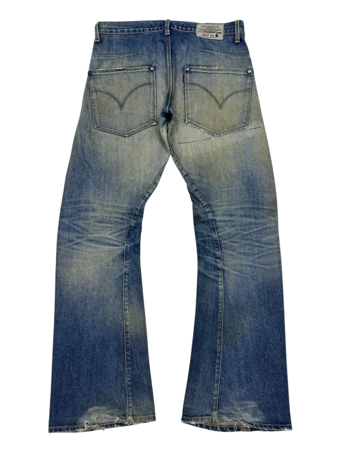 Engineered Garments × Levi's Levis Engineered 1999 Flare Twist Rusty Flared Jeans Size US 33 - 6 Thumbnail