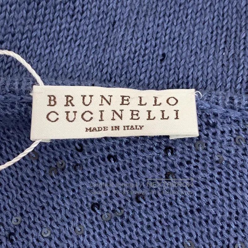 Brunello Cucinelli Brunello Cucinelli Linen V-neck long-sleeve knitted sweate Size 3XL / US 20-22 - 5 Thumbnail