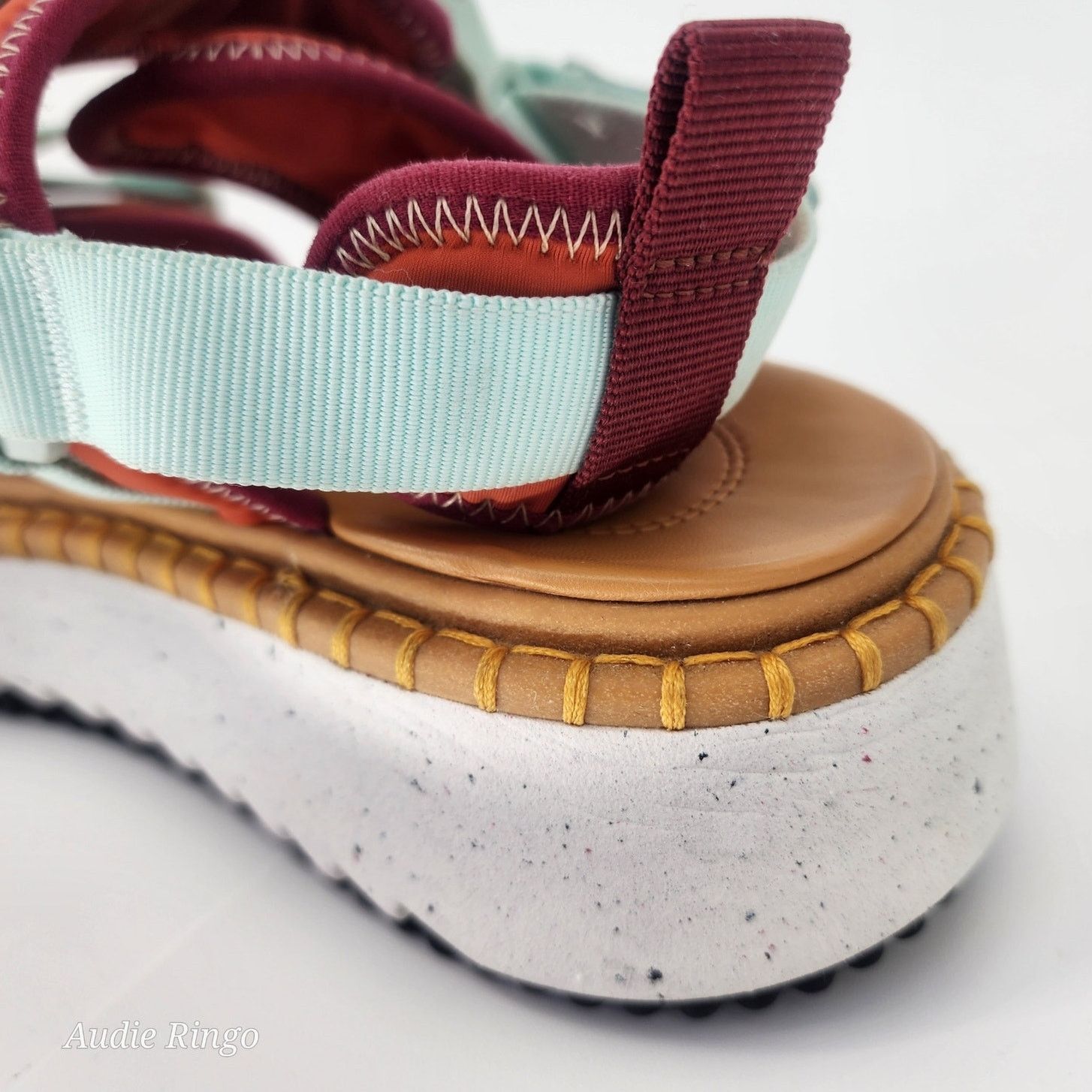 Chloe Chloé Lilli Multi-Strap Platform Sandals Orange/Teal EU 38 Size US 8 / IT 38 - 16 Thumbnail