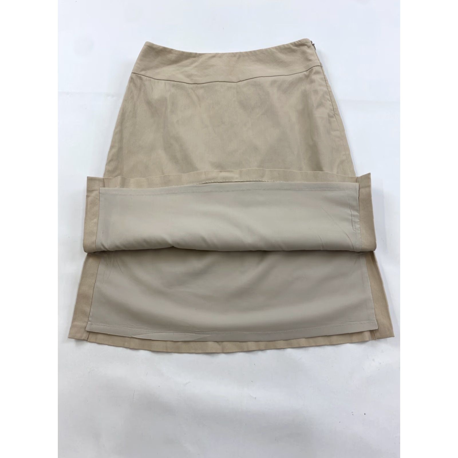 Banana Republic Banana Republic Skirt Womens Size 4 Beige Stretch A-Line Regular Skirt Women 4 Beige Stretch Size 27" / US 4 / IT 40 - 2 Thumbnail