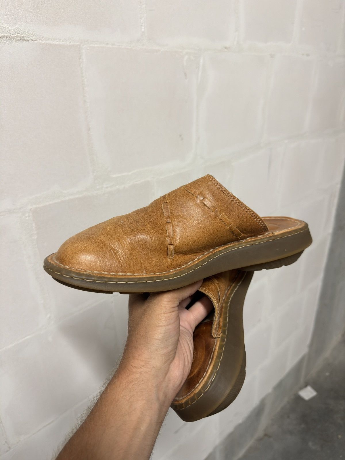 Dr. Martens Dr Martens Brown leather sandals slip on rare avant garde Size US 9 / EU 42 - 11 Thumbnail