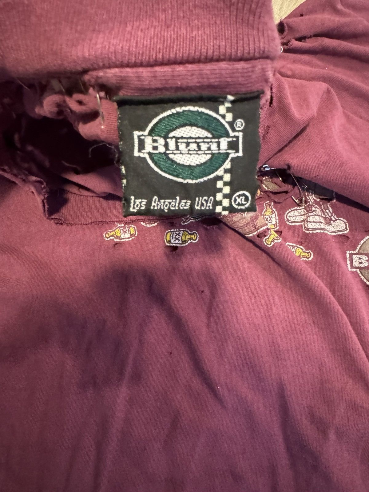 Vintage Thrashed Blunt Skater Tee Size US XL / EU 56 / 4 - 7 Thumbnail