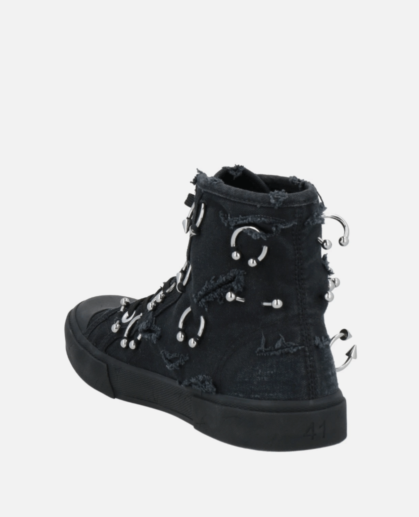 BALENCIAGA Piercing/Destroyed Low Top Sneakers