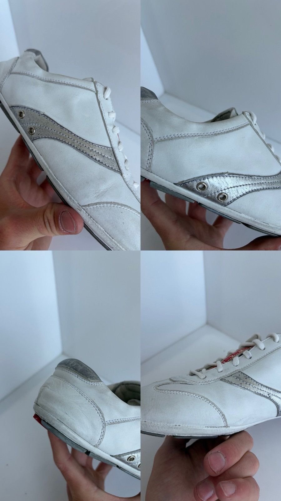 Prada 90S Prada Monte Carlo Driving Leather Sneakers Americas Cup Size US 7.5 / IT 37.5 - 18 Thumbnail