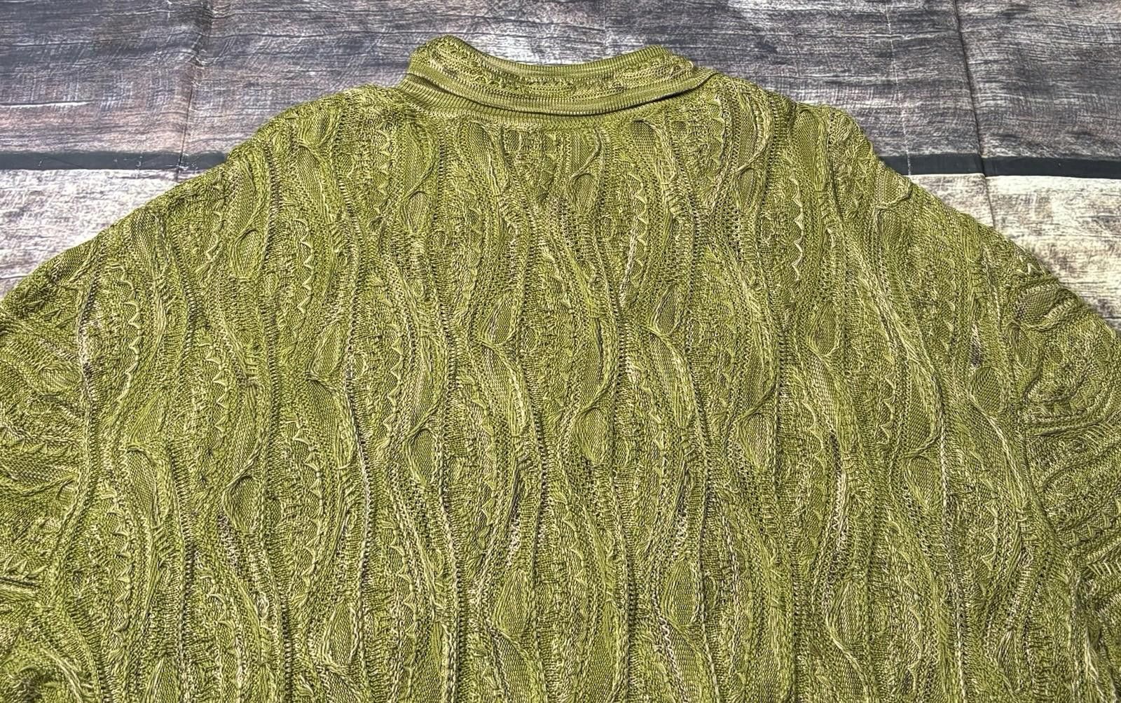 Coogi Coogi Basics Polo Sweater Mens XL 3D Knit Mercerised Cotton Size US XL / EU 56 / 4 - 7 Thumbnail