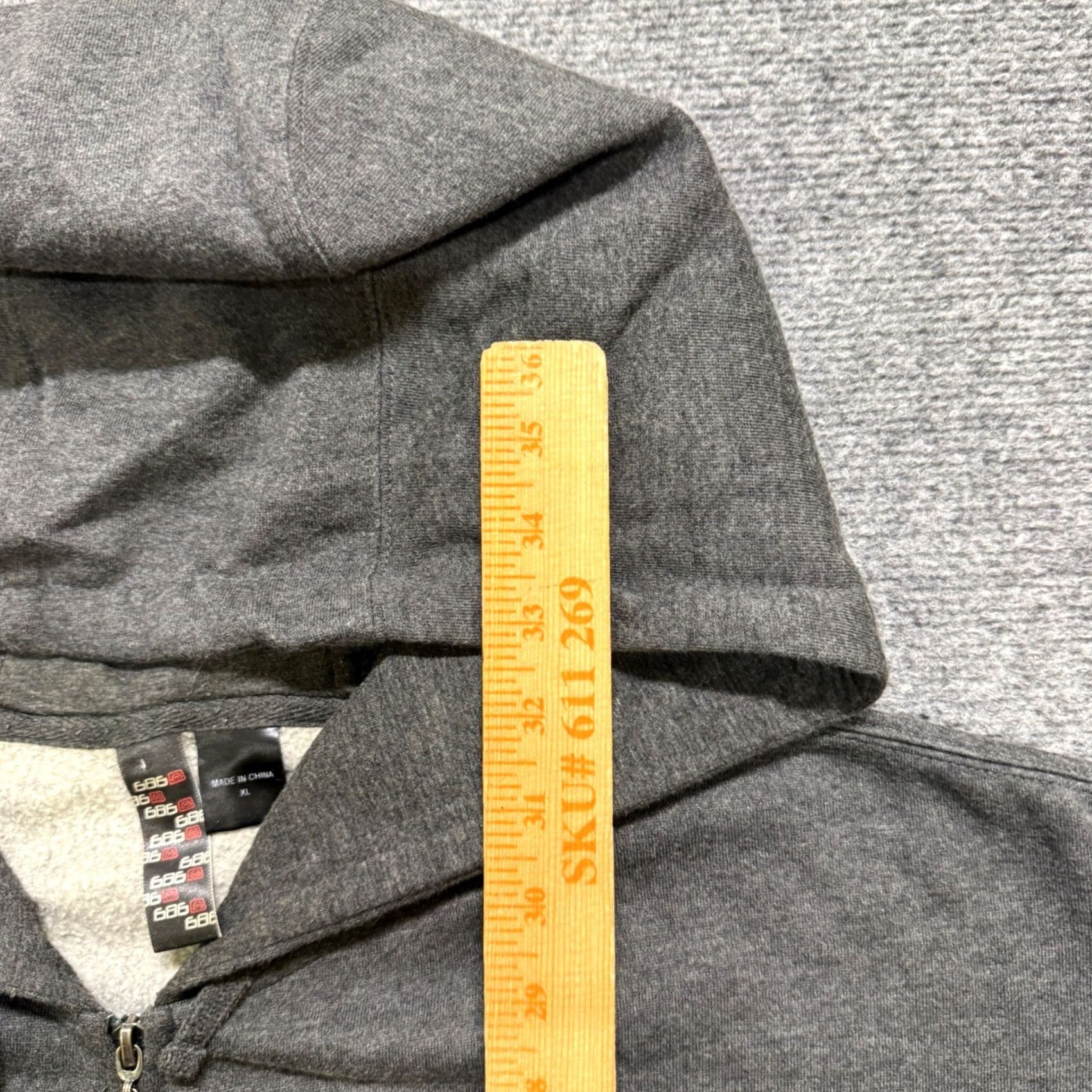686 VINTAGE 686 Y2K Full-zip Jacket Men's XL Gray Grunge Skater Oversized Baggy Jacket Size US XL / EU 56 / 4 - 4 Thumbnail