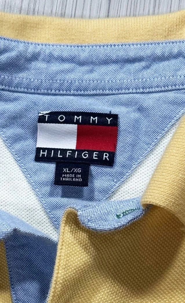 Tommy Hilfiger Vintage Tommy Hilfiger Spell Out Rugby (Size XL) Size US XL / EU 56 / 4 - 2 Thumbnail