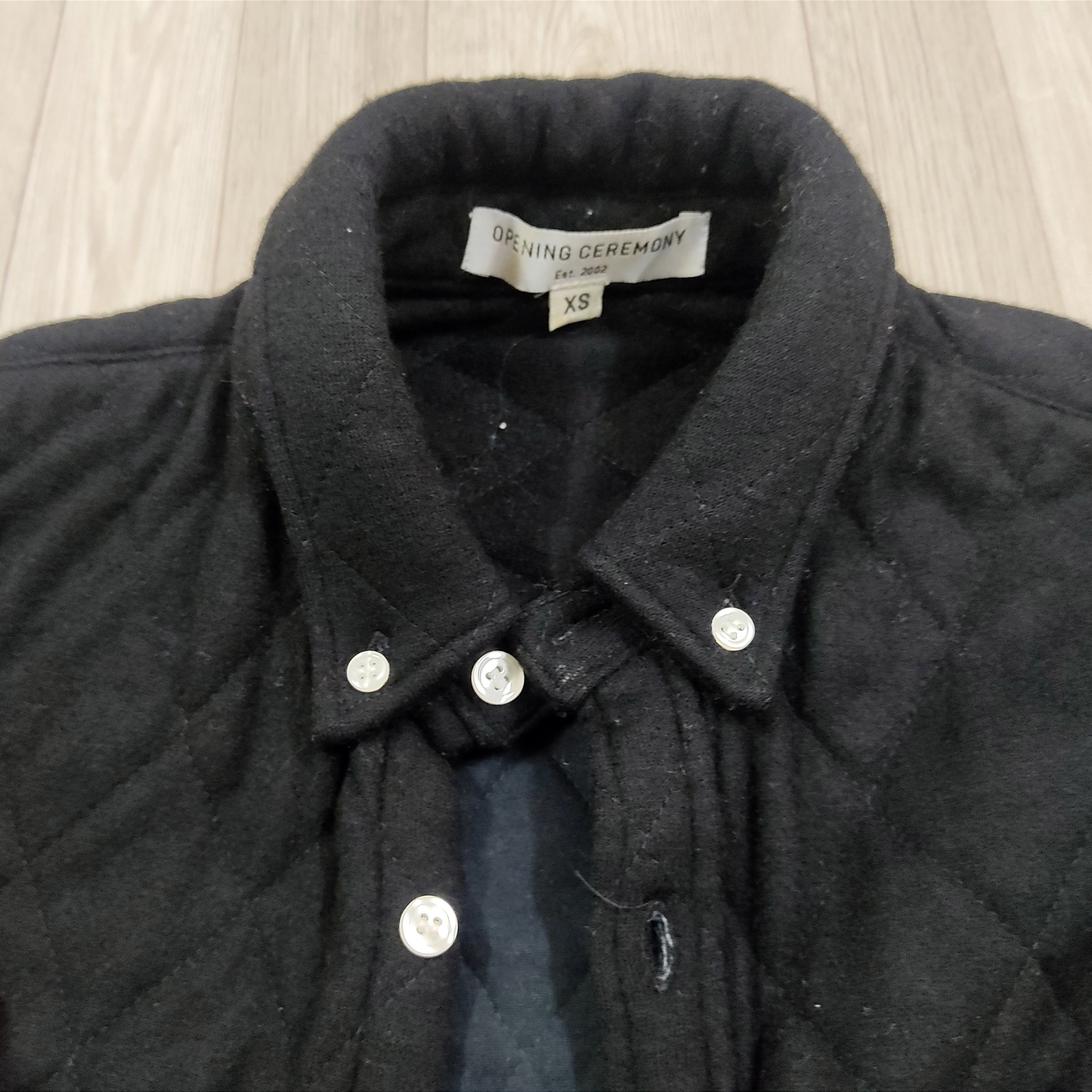 Designer × Opening Ceremony OPENING CEREMONY Wool Quilted Button-Up Shirt Jacket Size US XS / EU 42 / 0 - 8 Thumbnail