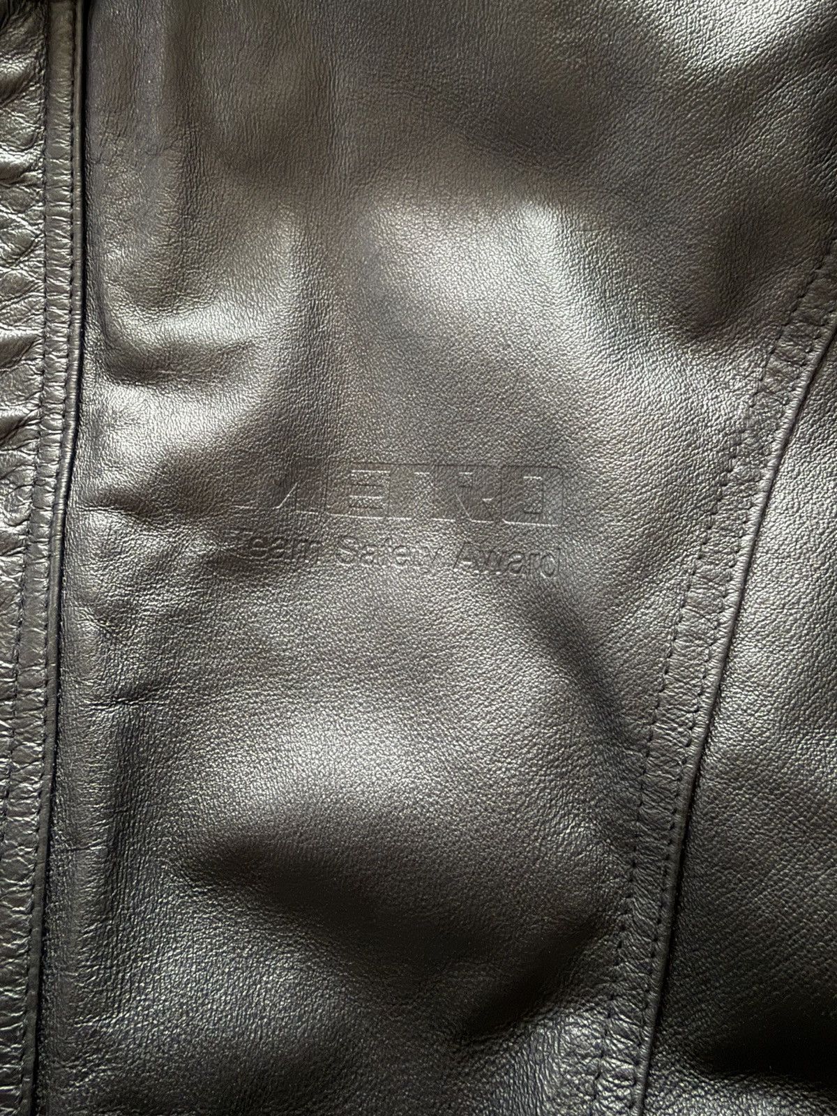 Vintage VTG USA Leather Houston Metro Safety Award Team Genuine 3XL Size US XXL / EU 58 / 5 - 11 Thumbnail