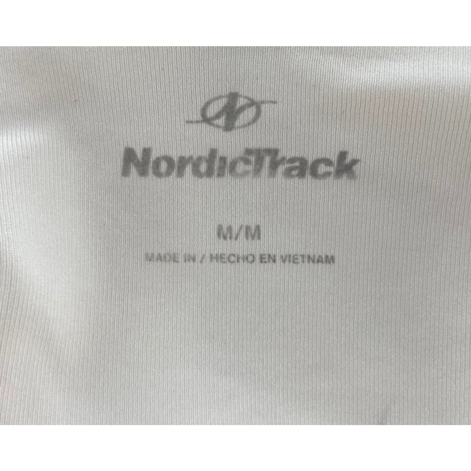 Vintage NordicTrack Women's Medium White Athletic Jacket Polyester Spandex Full Zipper Size M / US 6-8 / IT 42-44 - 6 Thumbnail