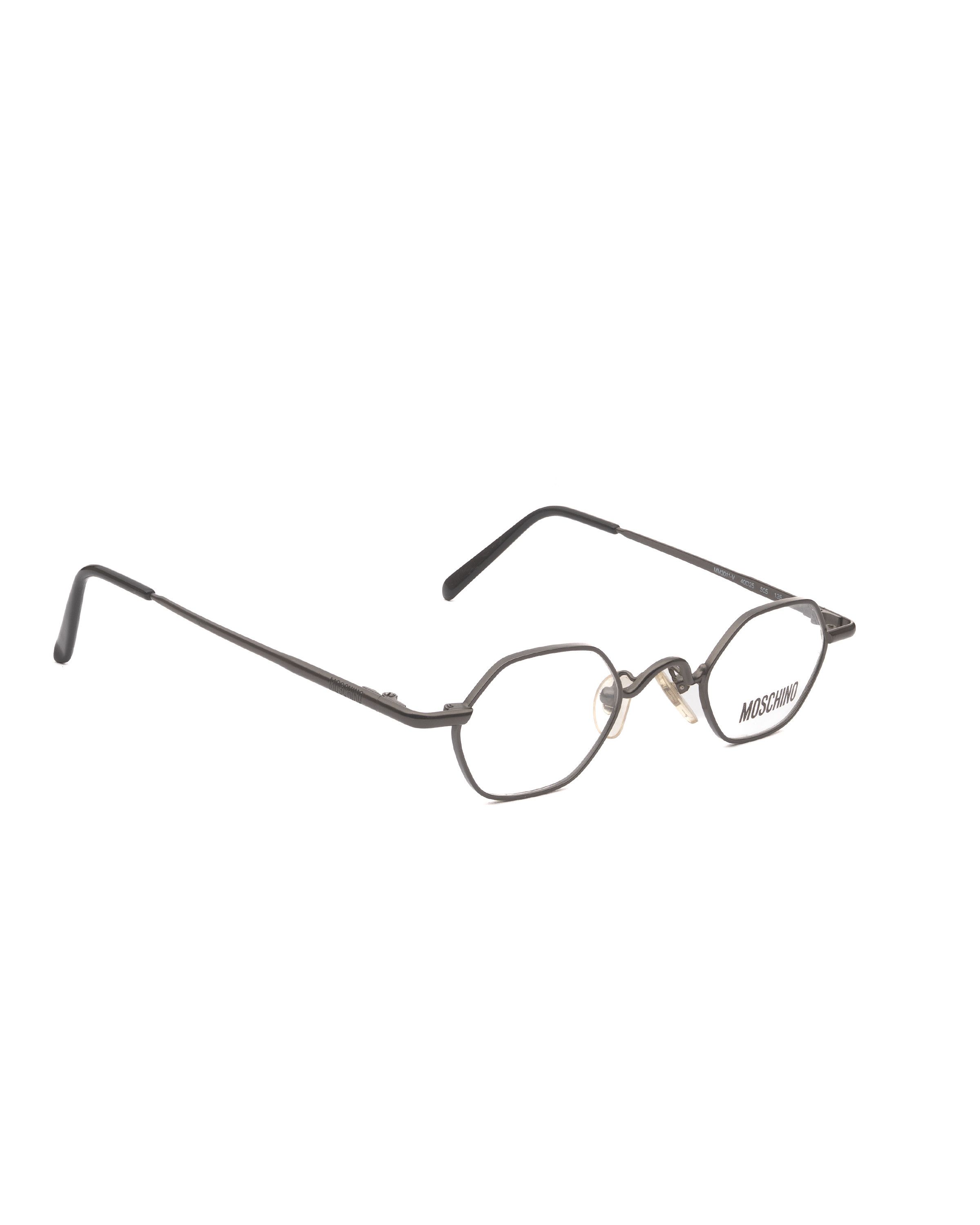 Moschino Moschino '90s Hexagon Black Scientist Antique Glasses Size ONE SIZE - 3 Thumbnail