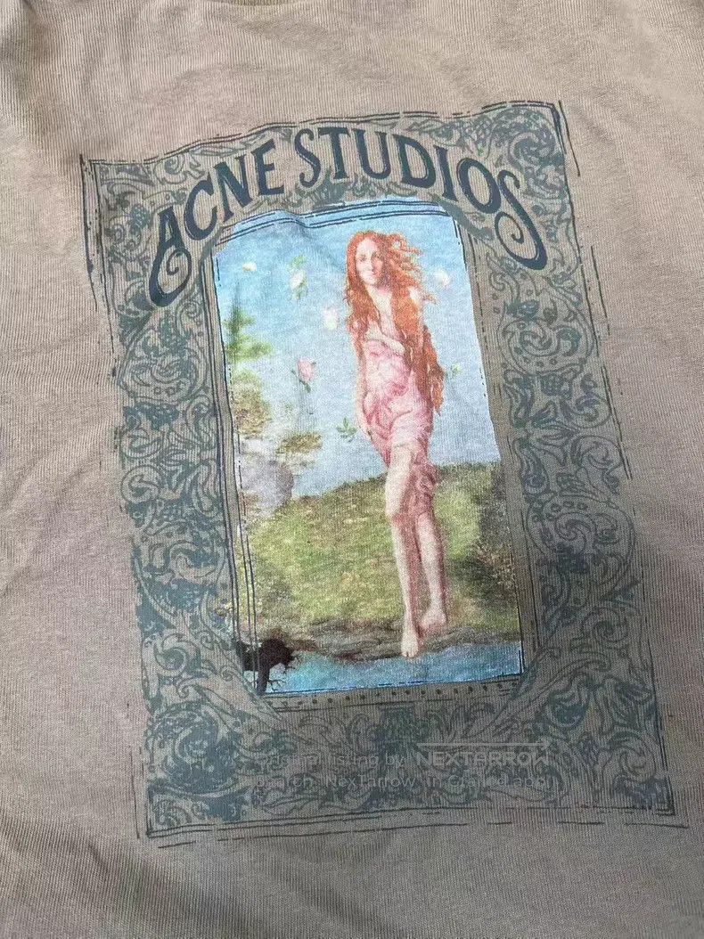 Acne Studios Acne Studios Layered Printed Loose Crewneck Letter Slouchy Size S / US 4 / IT 40 - 3 Thumbnail