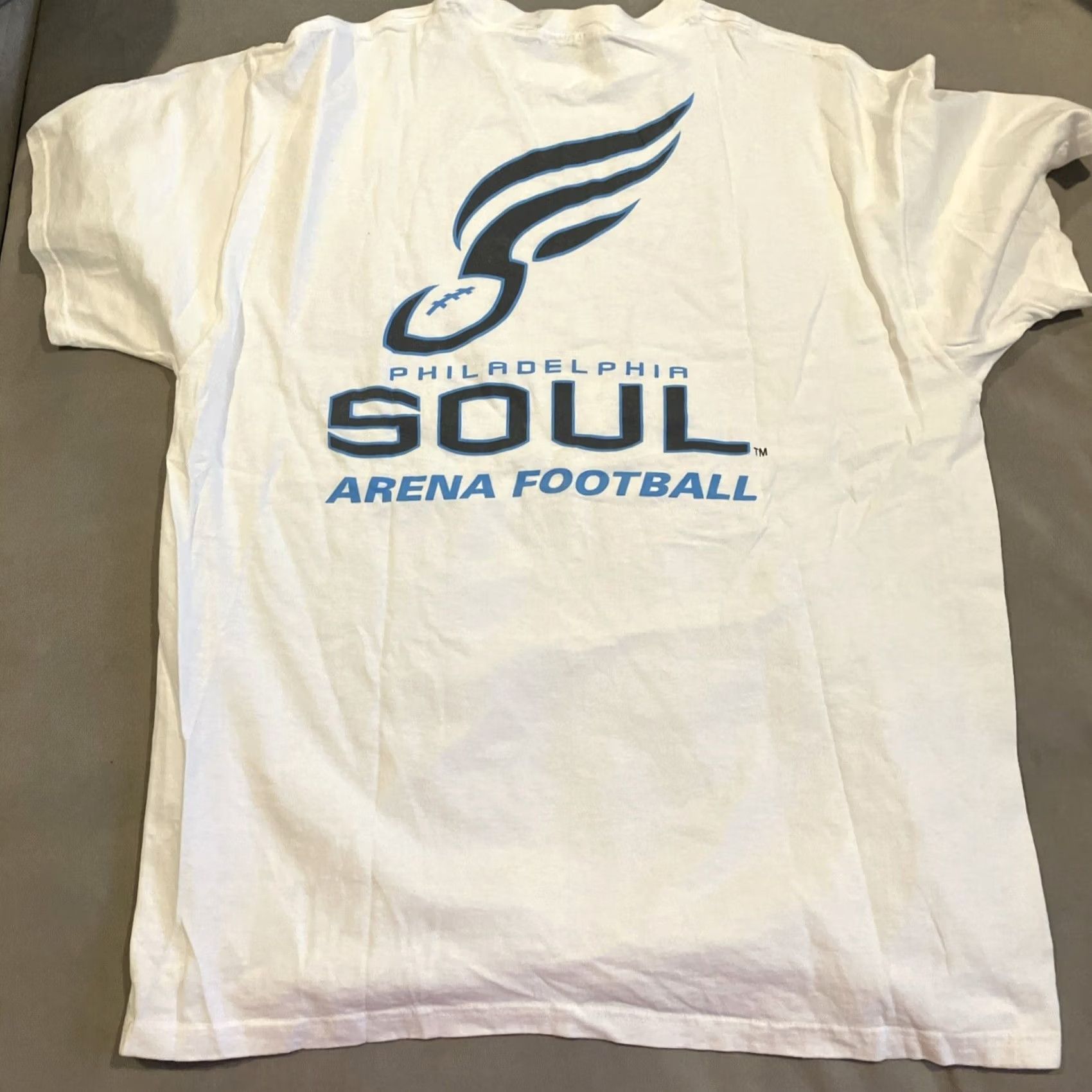 Vintage VINTAGE Philadelphia Soul Arena Football 2004 Inaugural Season T Shirt XL White Crew Neck Short Sleeve Men's Cotton Polyester Logo Graphic Print Size US XL / EU 56 / 4 - 3 Thumbnail