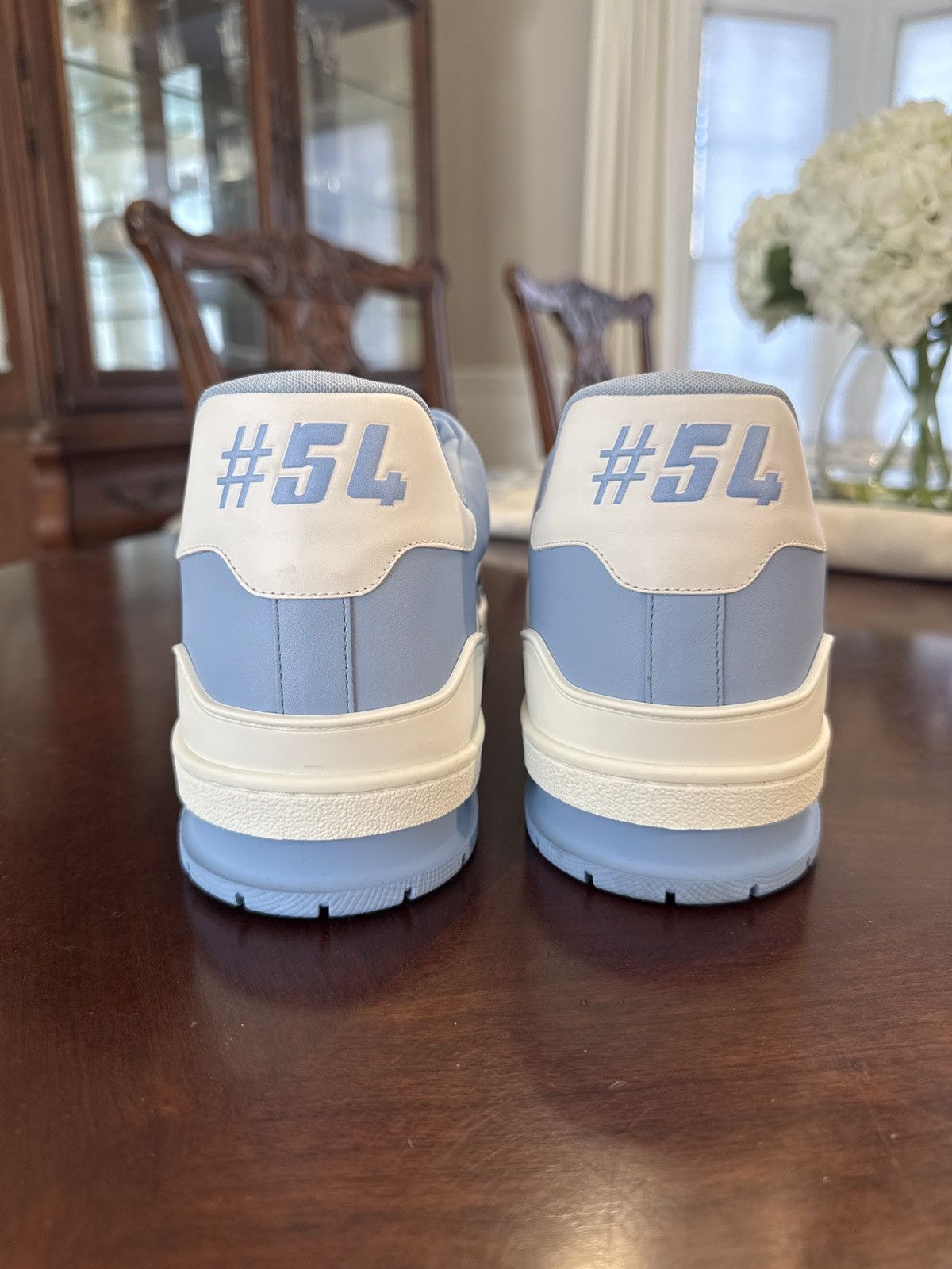 Louis Vuitton Louis Vuitton LV Trainer #54 Light Blue White Size LV 12 Size US 12 / EU 45 - 4 Thumbnail