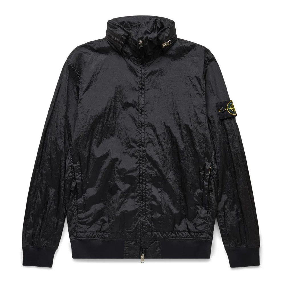 image of Stone Island Nylon Metal Bomber in Black, Men's (Size XL)