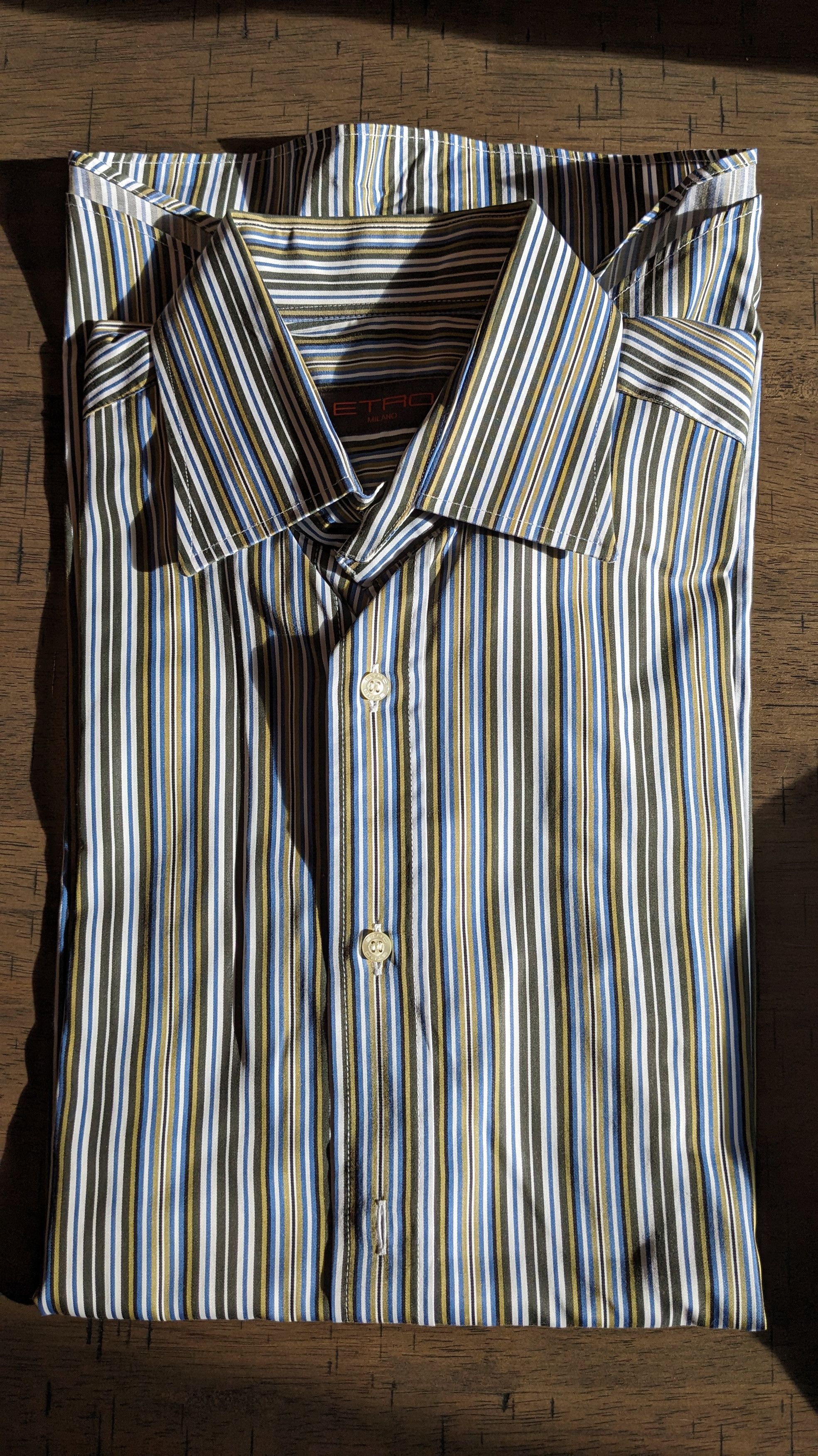 Etro Etro Multicolor Striped Button Down Shirt Italian Size 39 Size US S / EU 44-46 / 1 - 1 Thumbnail