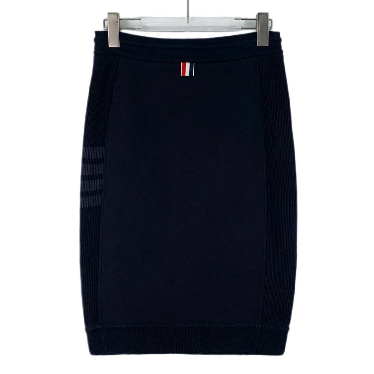 Thom Browne Thom Browne Navy Classic Four-Bar Cotton Skirt K26WX Size 27" / US 4 / IT 40 - 2 Thumbnail