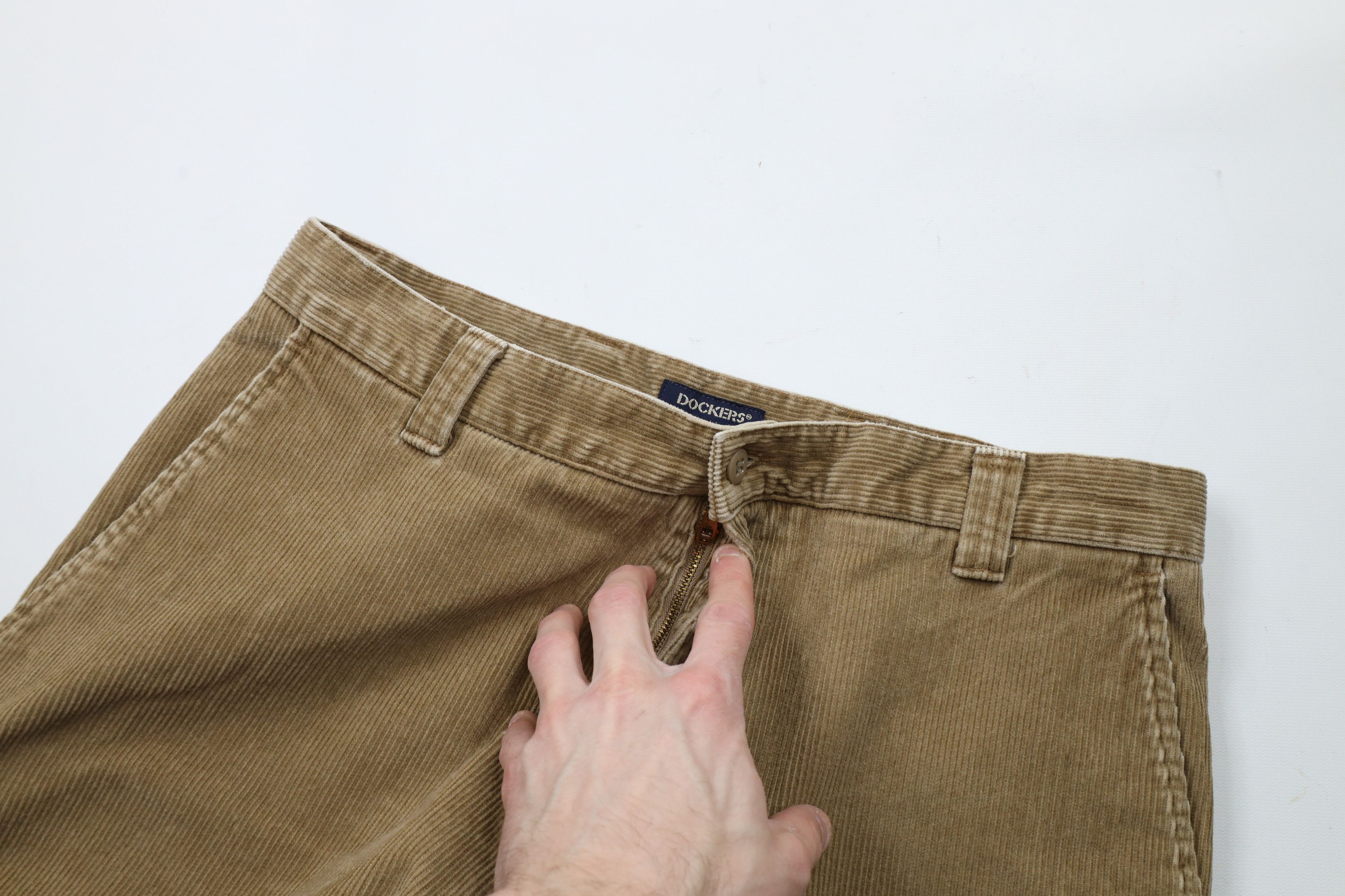 Vintage Vintage 90s Streetwear Wide Leg Surplus Corduroy Chino Pants Size US 34 / EU 50 - 6 Thumbnail